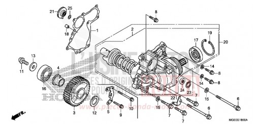 CARTER D'ENGRENAGE VFR1200FDF de 2015